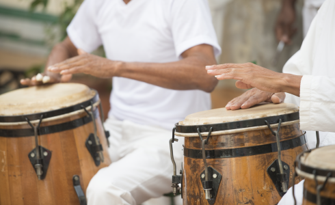 Image of people playing drums