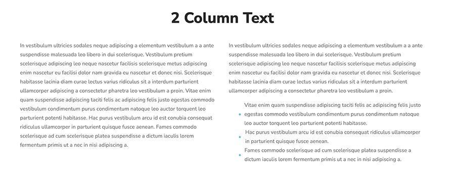 2 Column Text