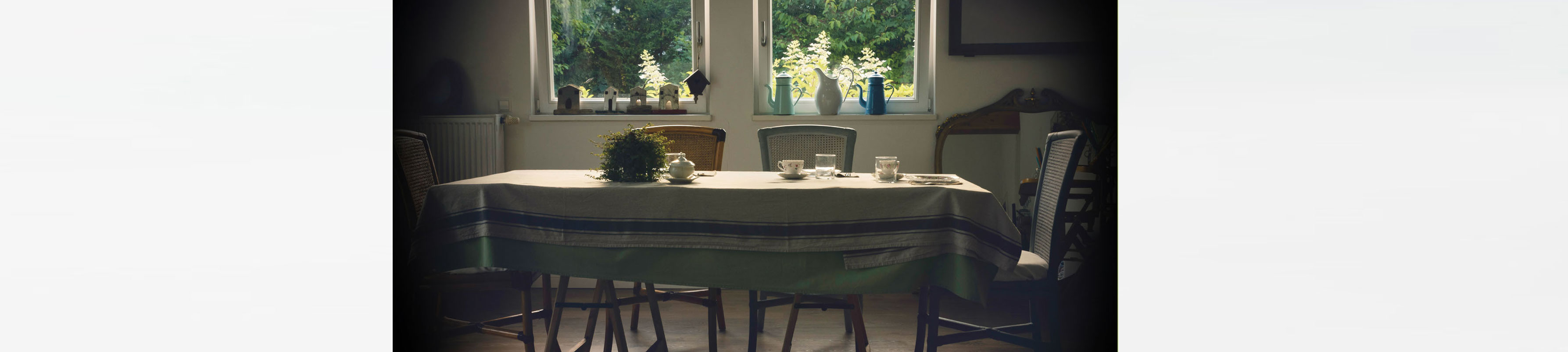 Dining table and chairs in kitchen