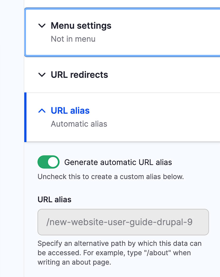 URL Alias