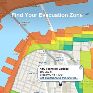 Map of Find your Evacuation Zone