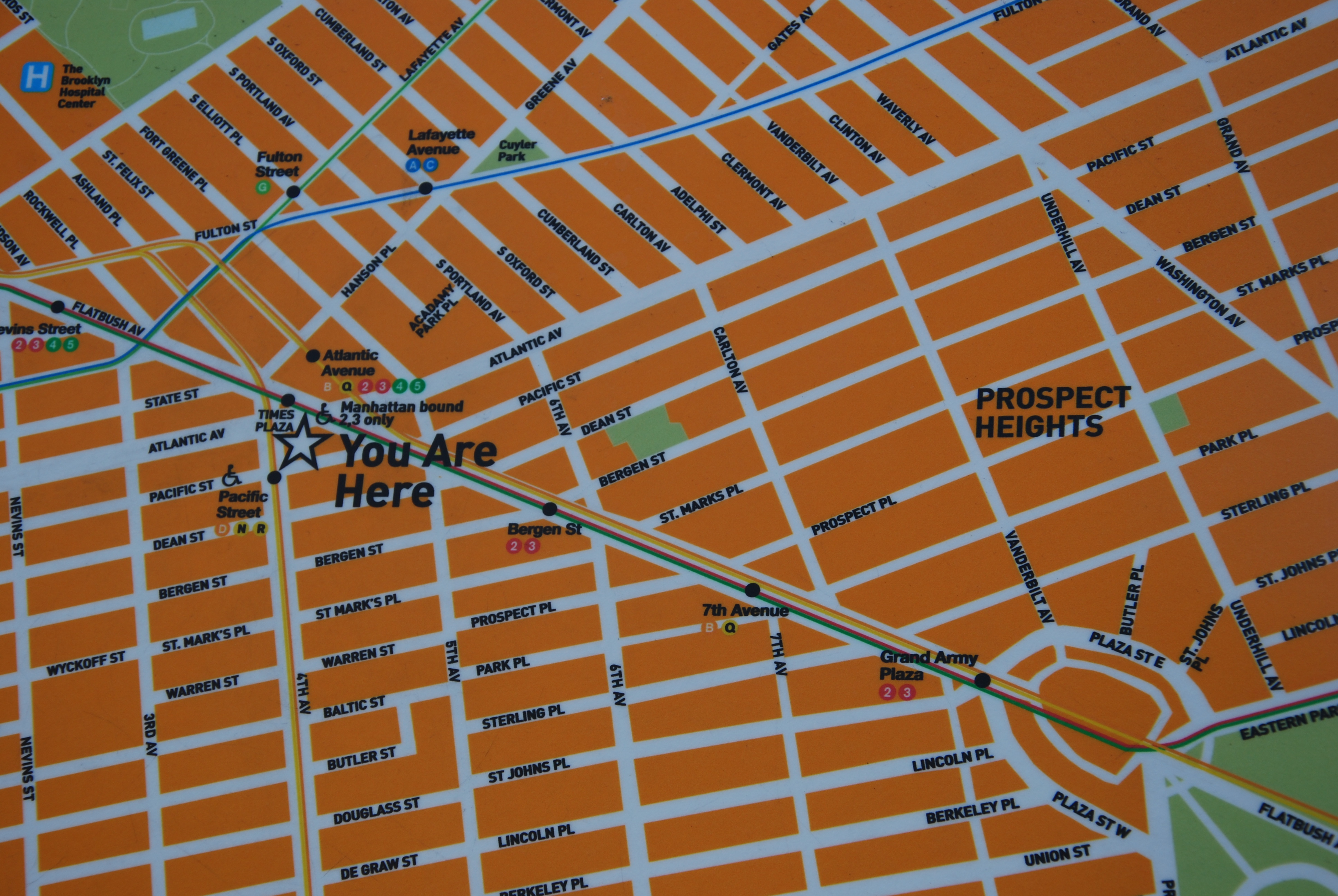 Map of Brooklyn neighborhood
