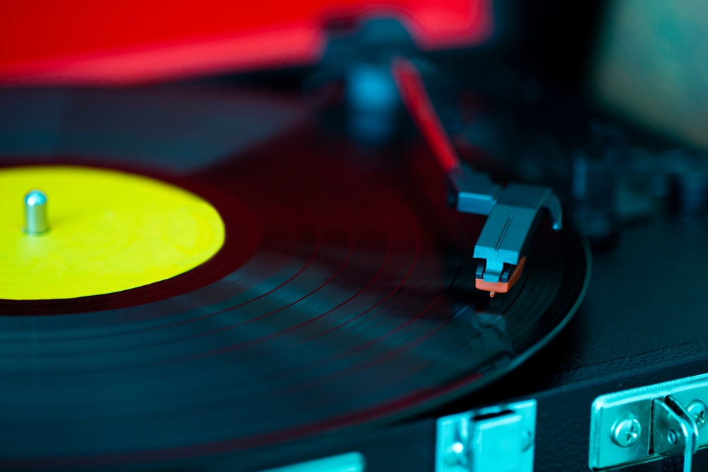 Image of a Record and Turntable