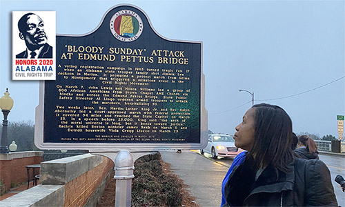 Humanchia Serieux at Edmund Pettus Bridge
