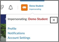 Select the X to return to Instructor View. 