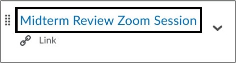 Image of New Zoom Link. 