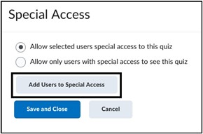 Image of Special Access Link 