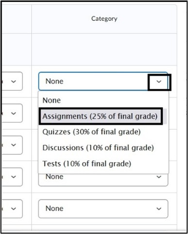 Image of Bulk Edit Category 