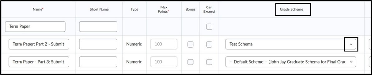 Image of Bulk Edit of Schema. 