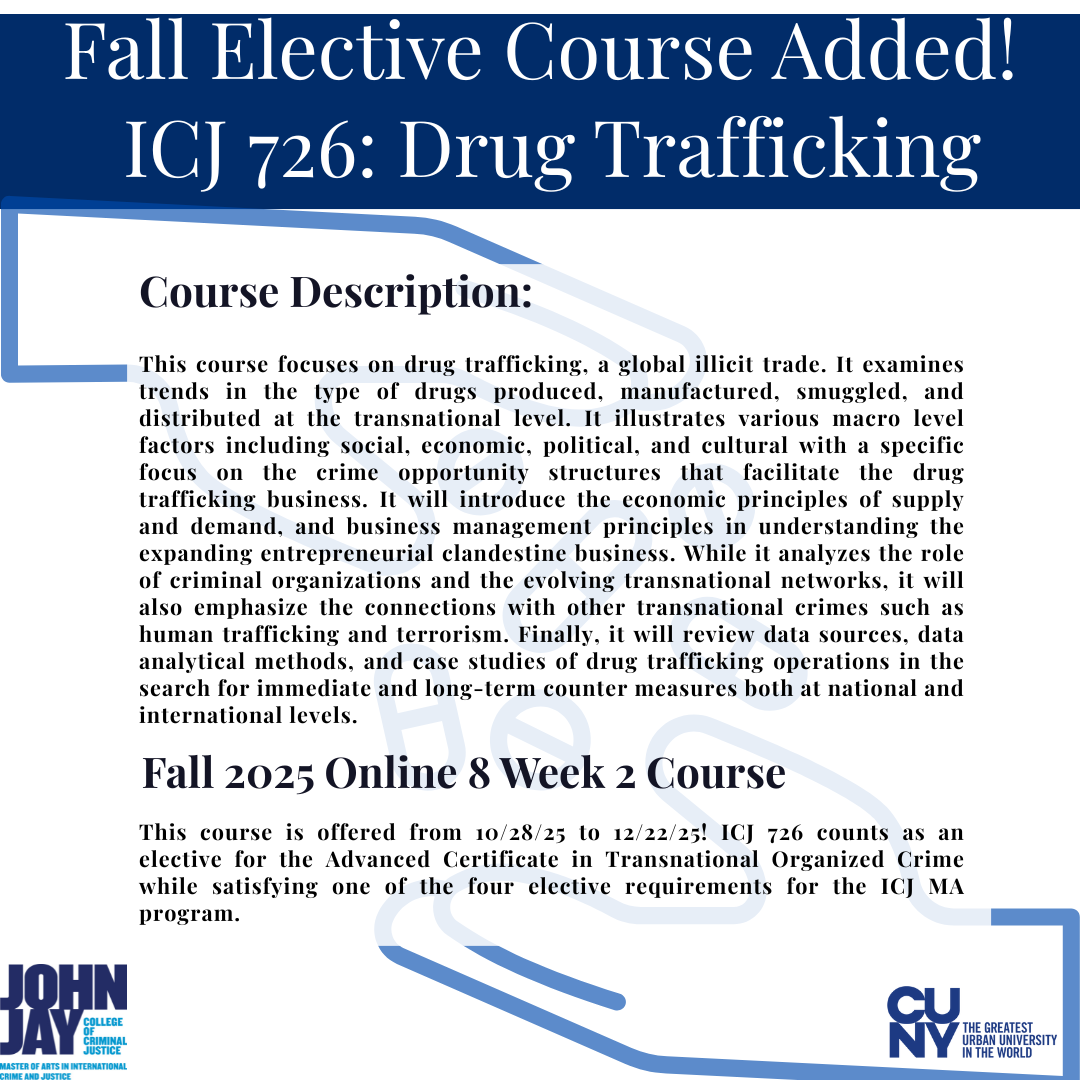 drug trafficking course
