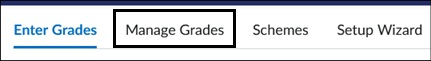 Image of Manage Grades Link