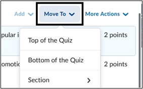 Image of Quiz Settings 