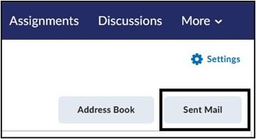 Image of Sent Email button. 