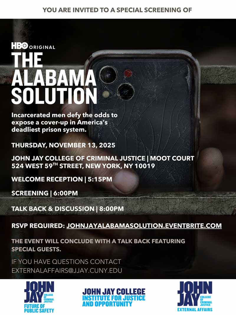 The Alabama Solution Screening Poster