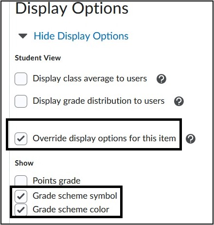 Image of Display Options 