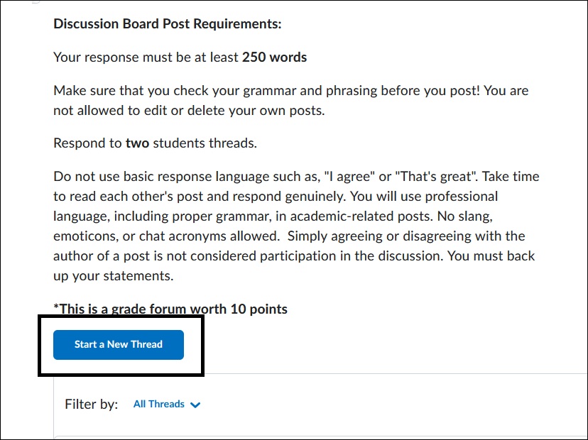 Image of Start New Thread Button 