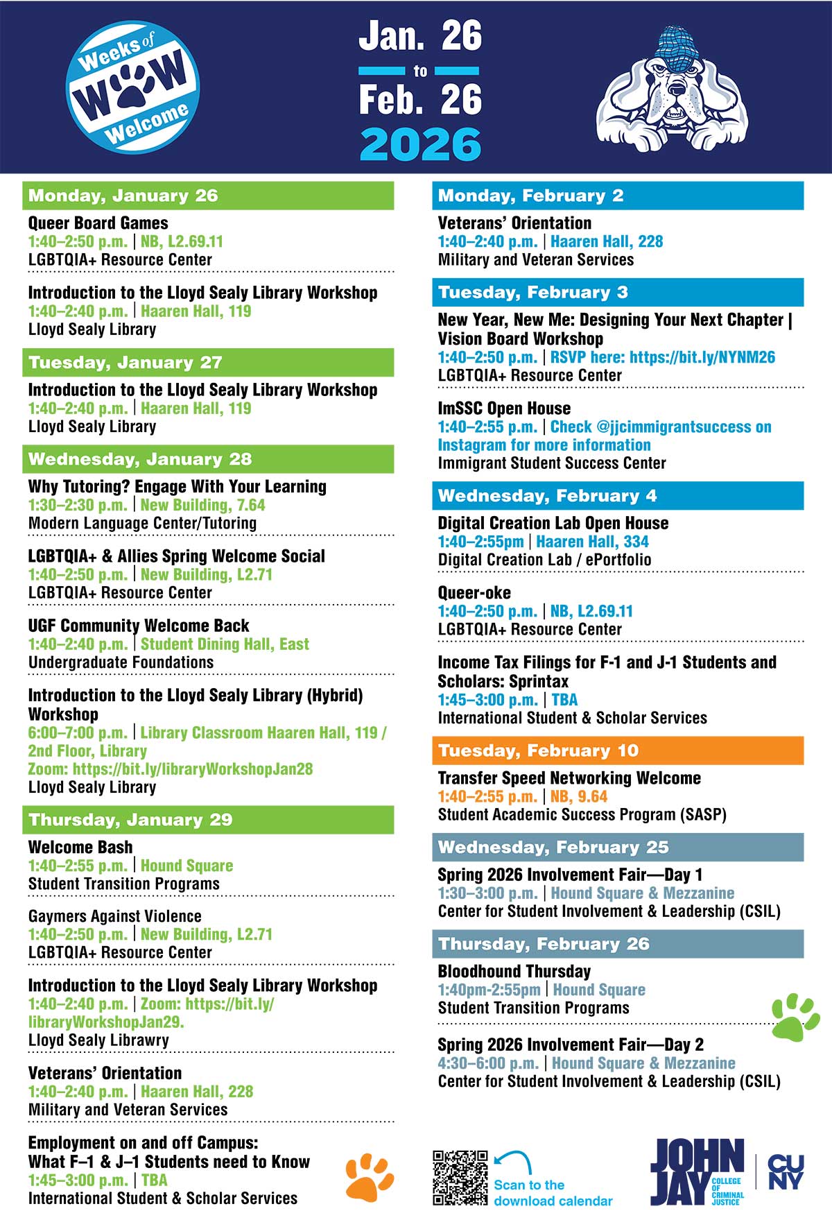 Weeks of Welcome Spring 2026 Updated 1-28-26