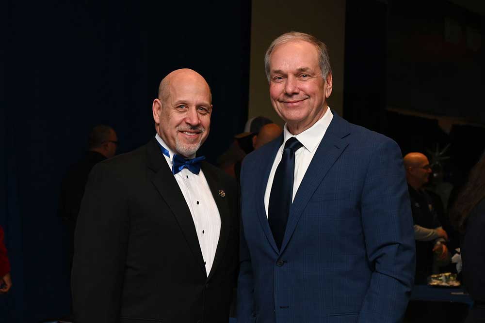 From left to right: Diego Redondo and Mark Flower at BRAVO 2025 event