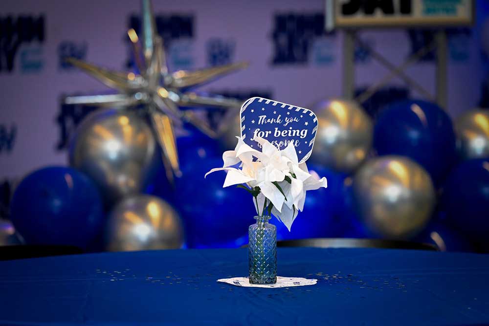 Table setting at BRAVO 2025 event