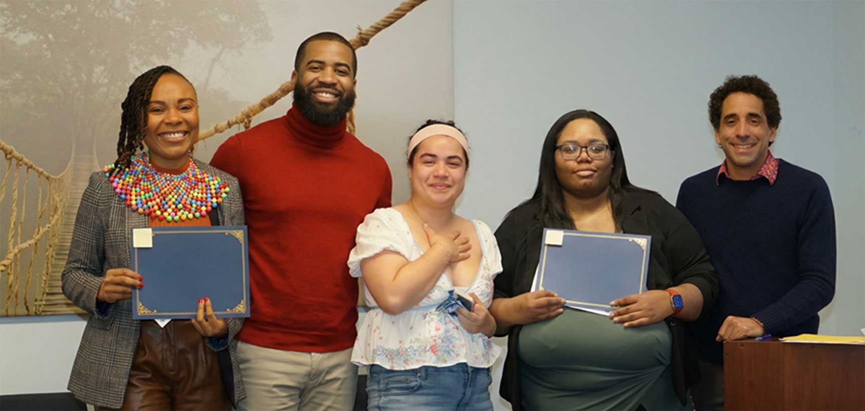 Award recipients at John Jay College Psychology Department Black History Month Student Recognition Honors