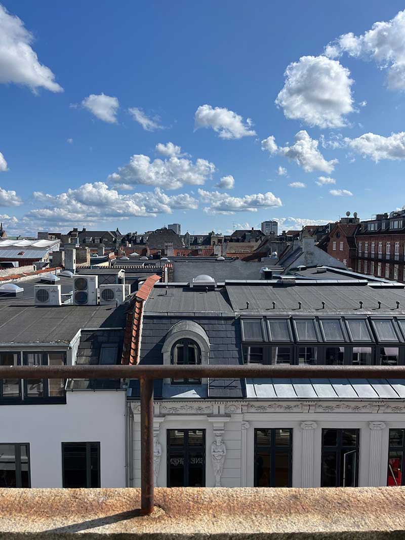 View of rooftops in Copenhagen