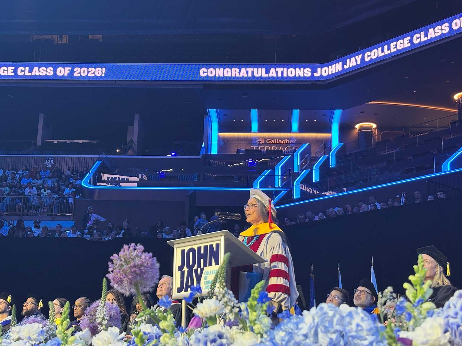 Dr. Lydia Villa‑Komaroff at Commencement