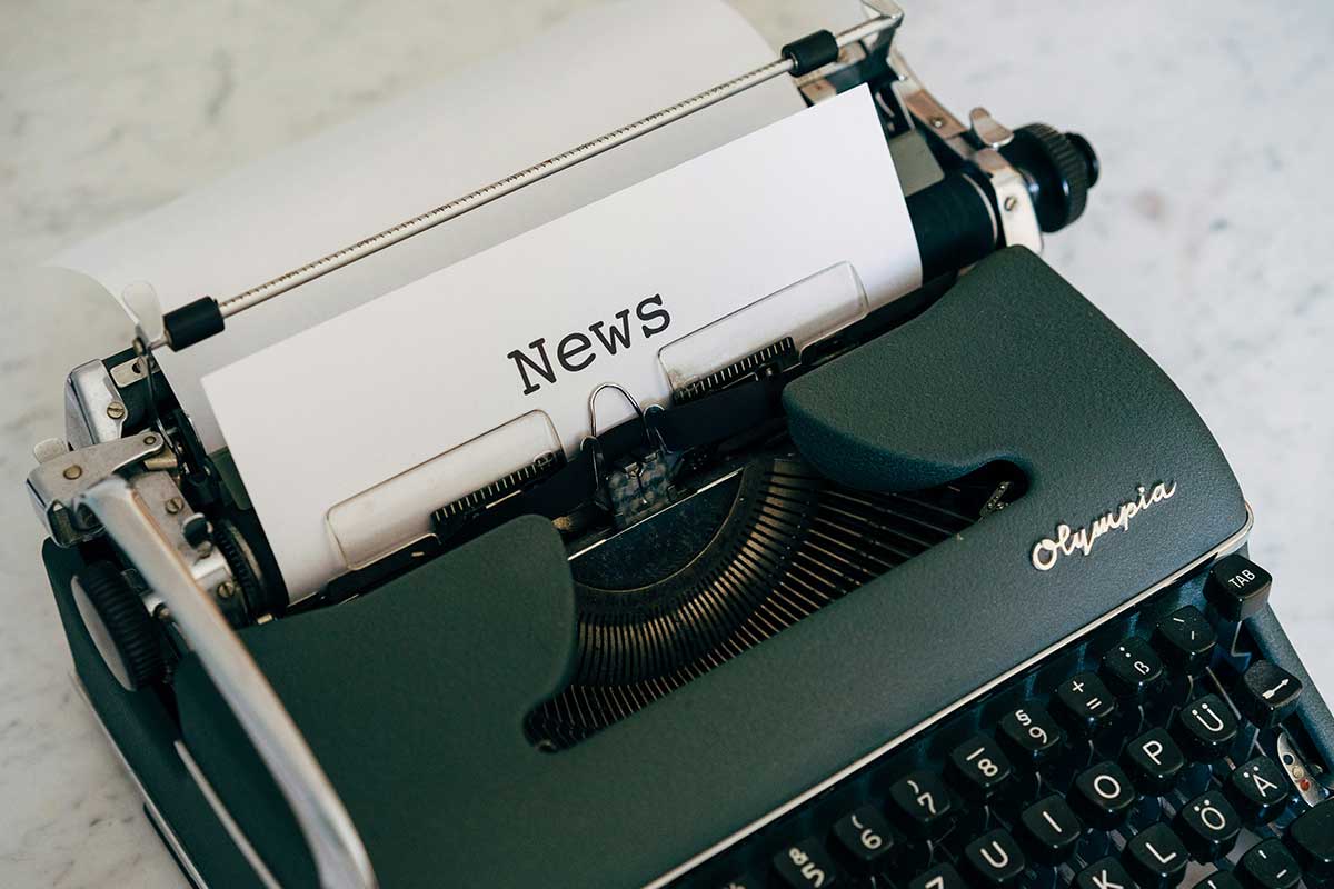 Green Olympia typewriter