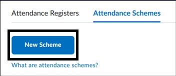 New Scheme button.