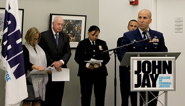 Captain Jason Tama telling a story about the maritime industry