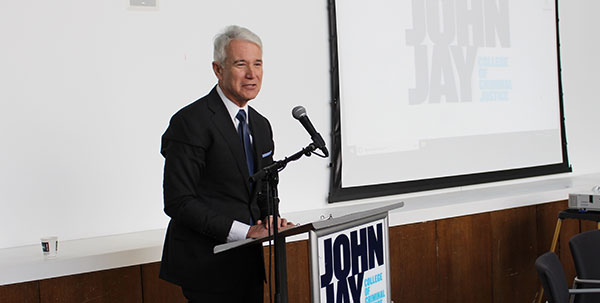 San Francisco DA, George Gascón delivering his keynote address.