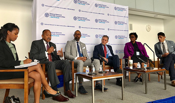 (left to right) Danneile Davis, Benjamin B. Tucker , Anthony Titus, Louis M.Dekmar, Monica Bell and Michael Sierra-Arevalo