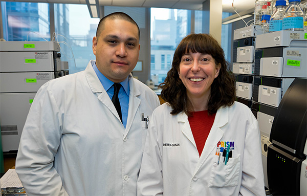 Ocampo with his mentor Professor Marta Concheiro-Guisan