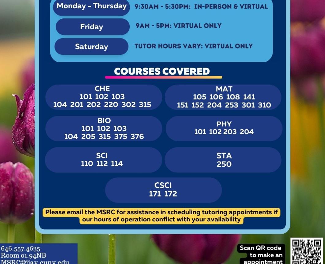 Spring 2026 schedule