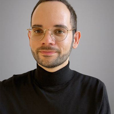 A man wearing glasses