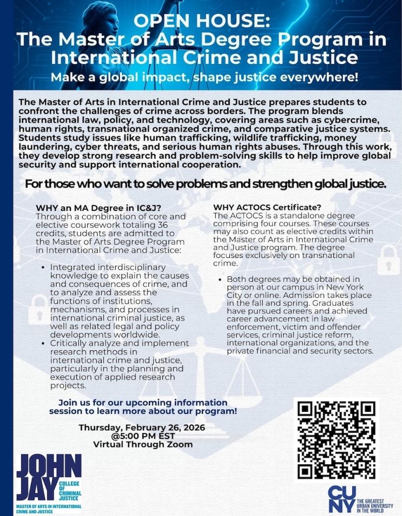 ICJ MA & ACTOCS INFO SESSION 