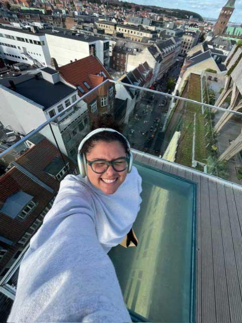Student taking a selfie